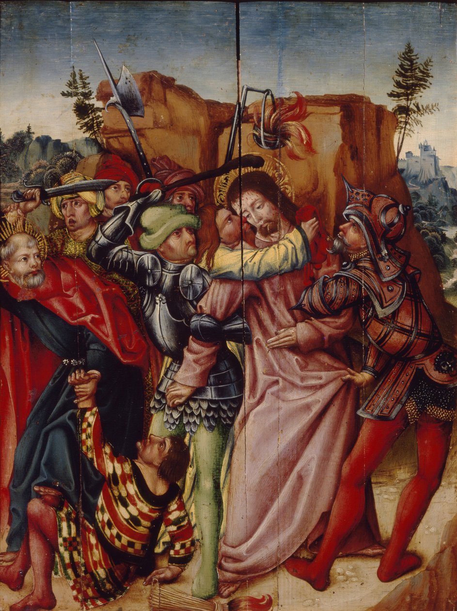 Judas-kysset, begyndelsen af det 16. århundrede. af German Master