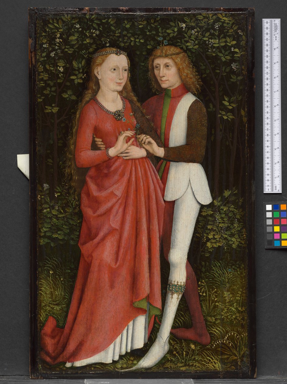 Et brudepar, ca. 1470 af German School