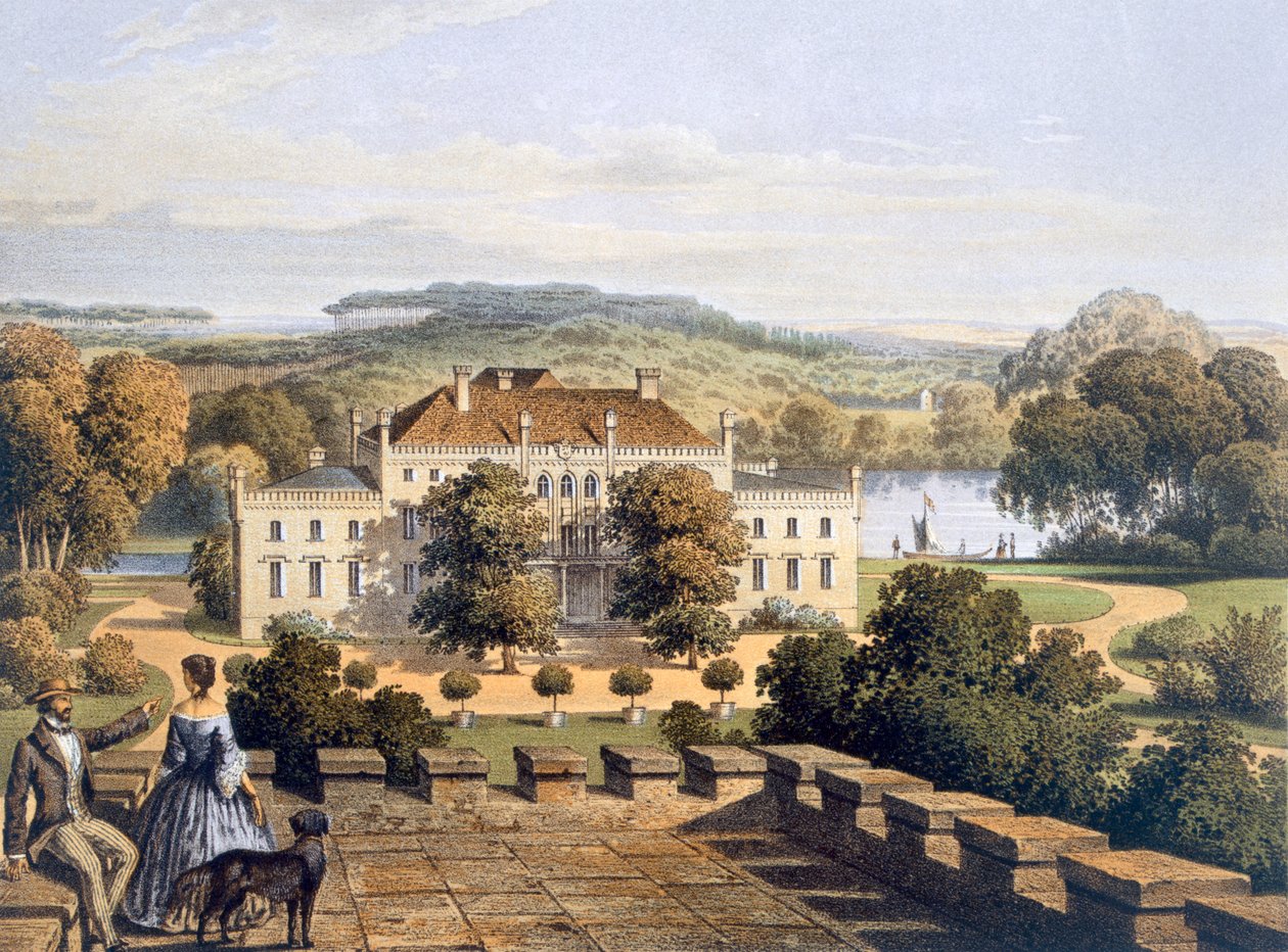 En preussisk kongelig residens, ca. 1852-63 af German School