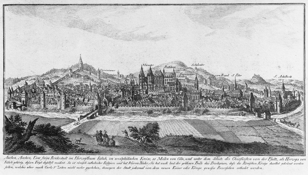 Aachen (ætsning) af German School