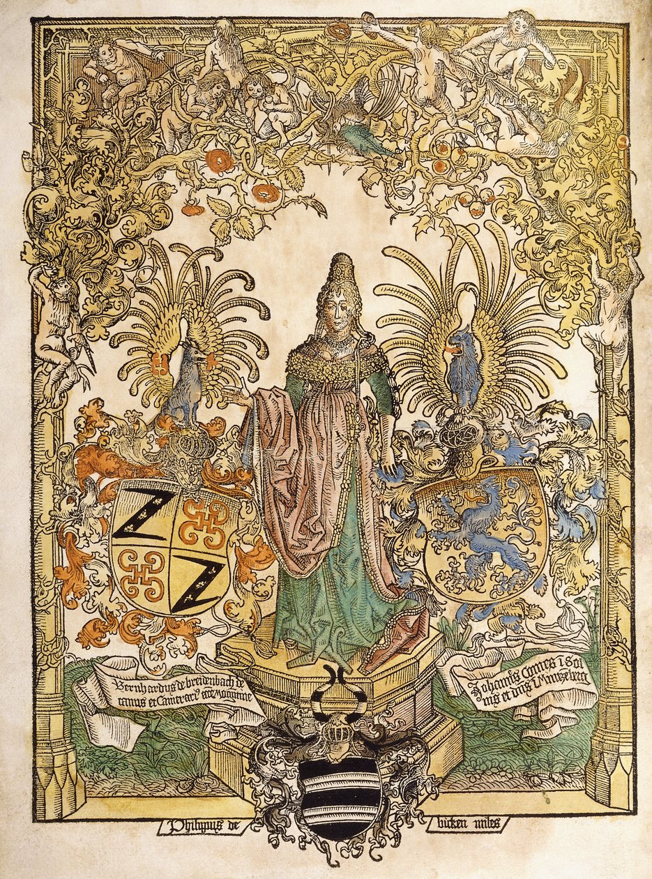 Allegorical figure of Mainz, 1486dani af German School