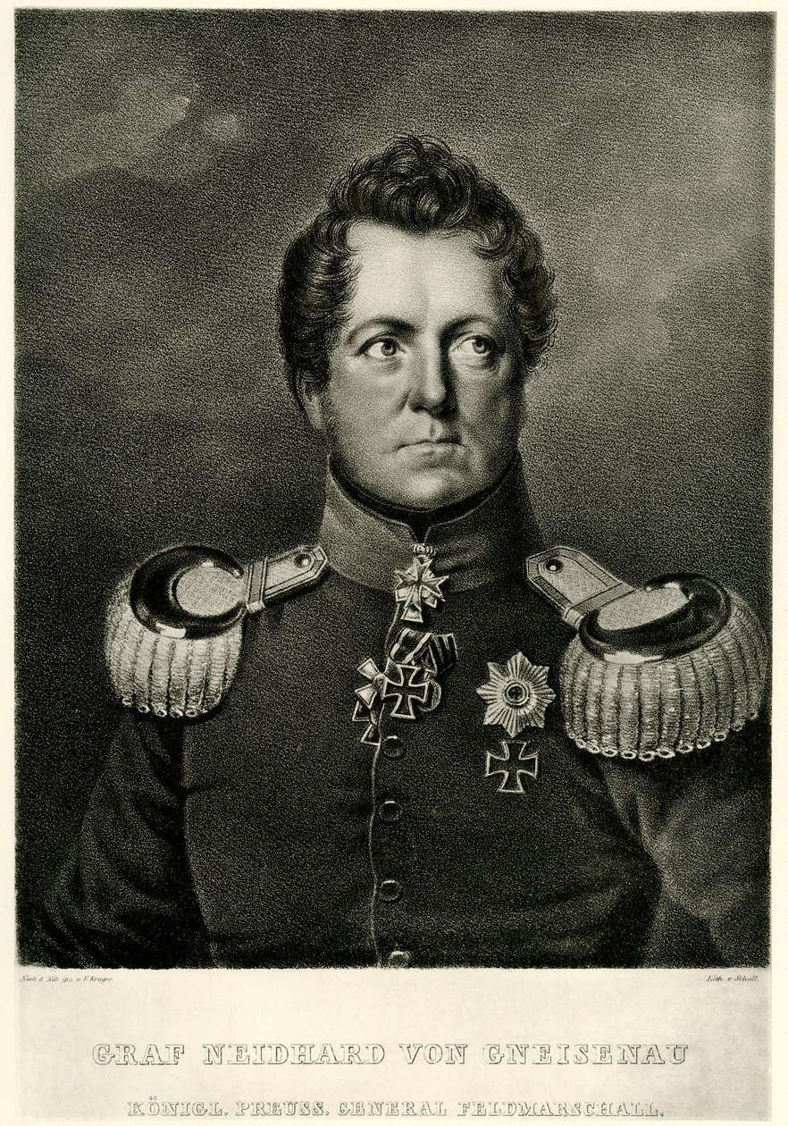 august grev Neidhard von Gneisenau af German School