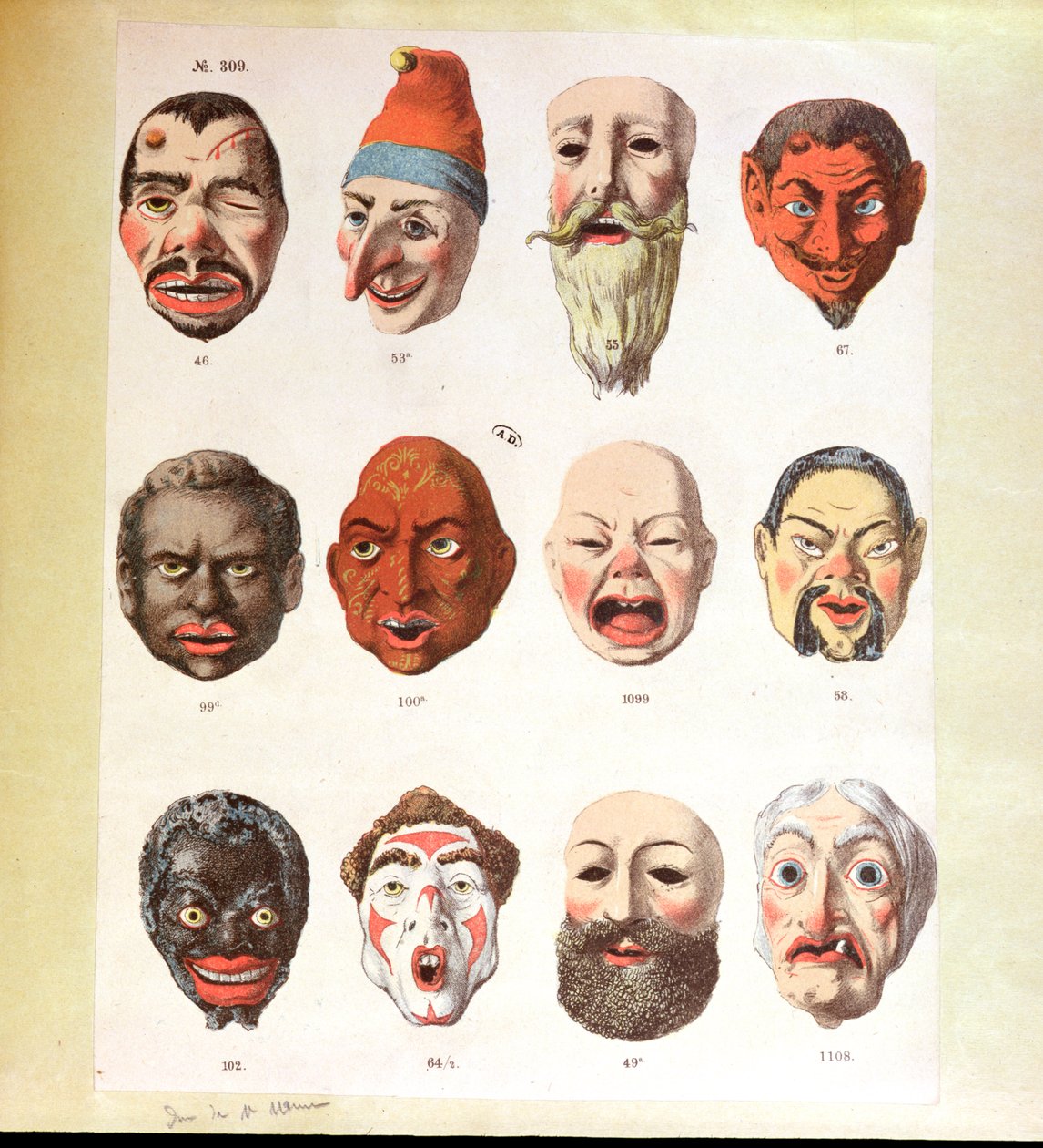 Karnevals masker af German School