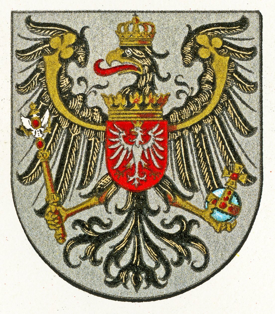 Posens våbenskjold, c.1898 af German School