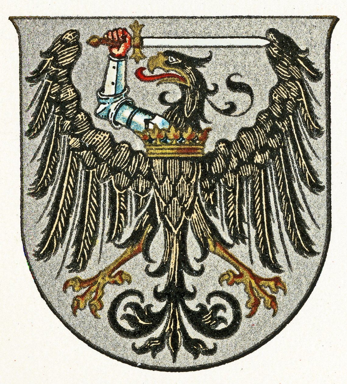 Vestpreussens våbenskjold, c.1898 af German School