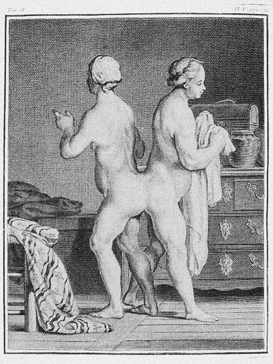Sammenføjede tvillinger, ca. 1777 (gravering) af German School