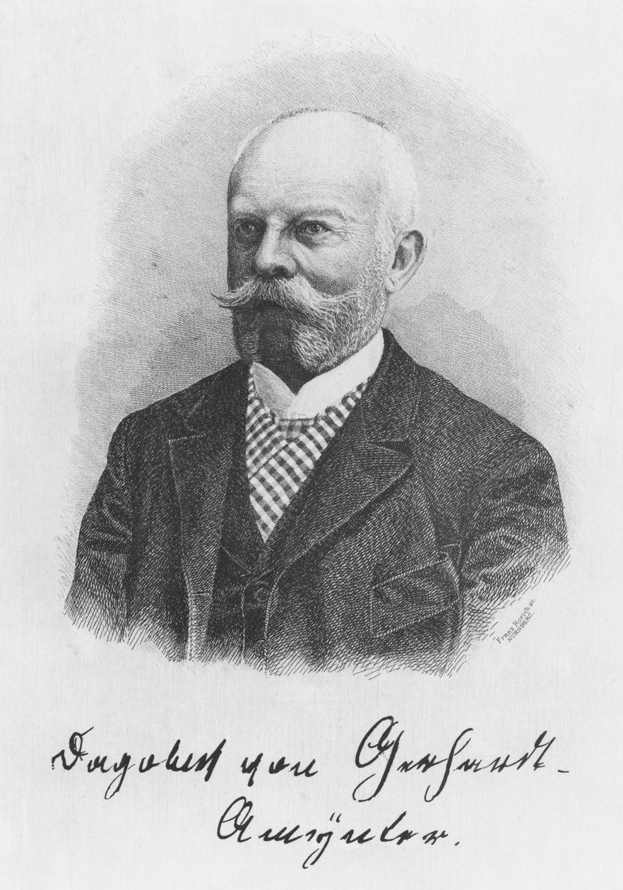 Dagobert von Gerhardt (gravering) af German School