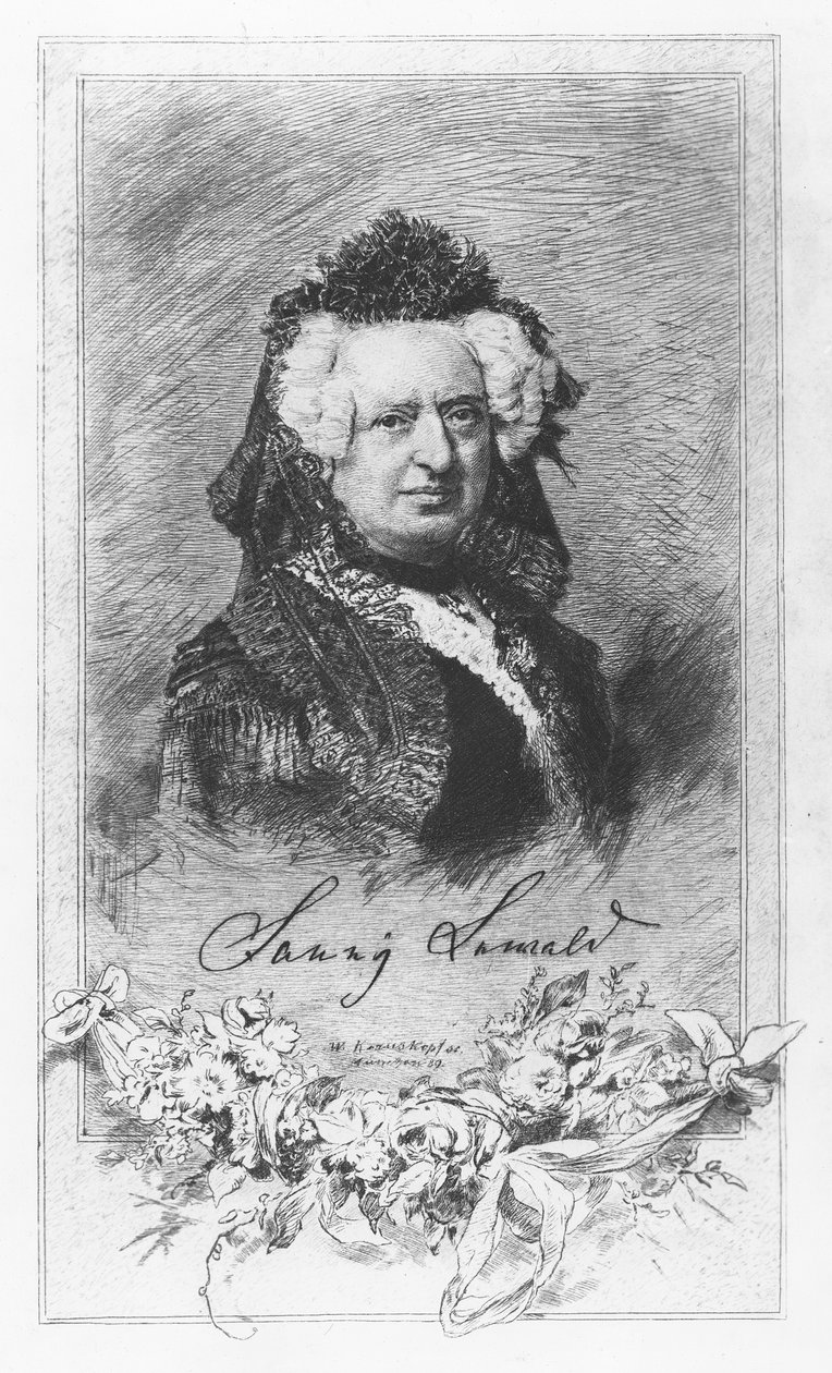 Fanny Lewald (gravering) af German School