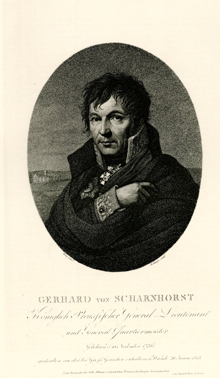 Gerhard Johann David von Scharnhorst, 1884-90 af German School