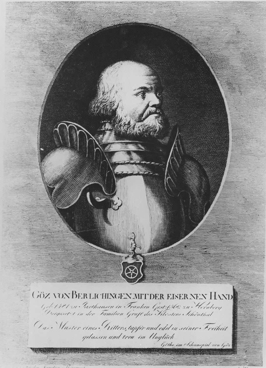 Götz von Berlichingen (gravering) af German School