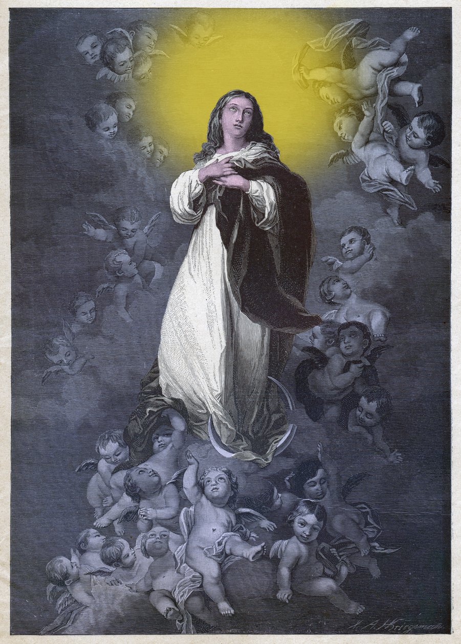 Immaculee Conception, omkring 1900 (gravering) af German School