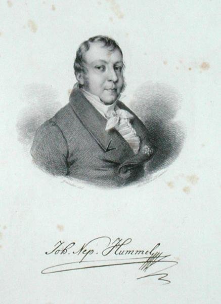 Johann Nepomuk Hummel (1778-1837) (gravering) af German School