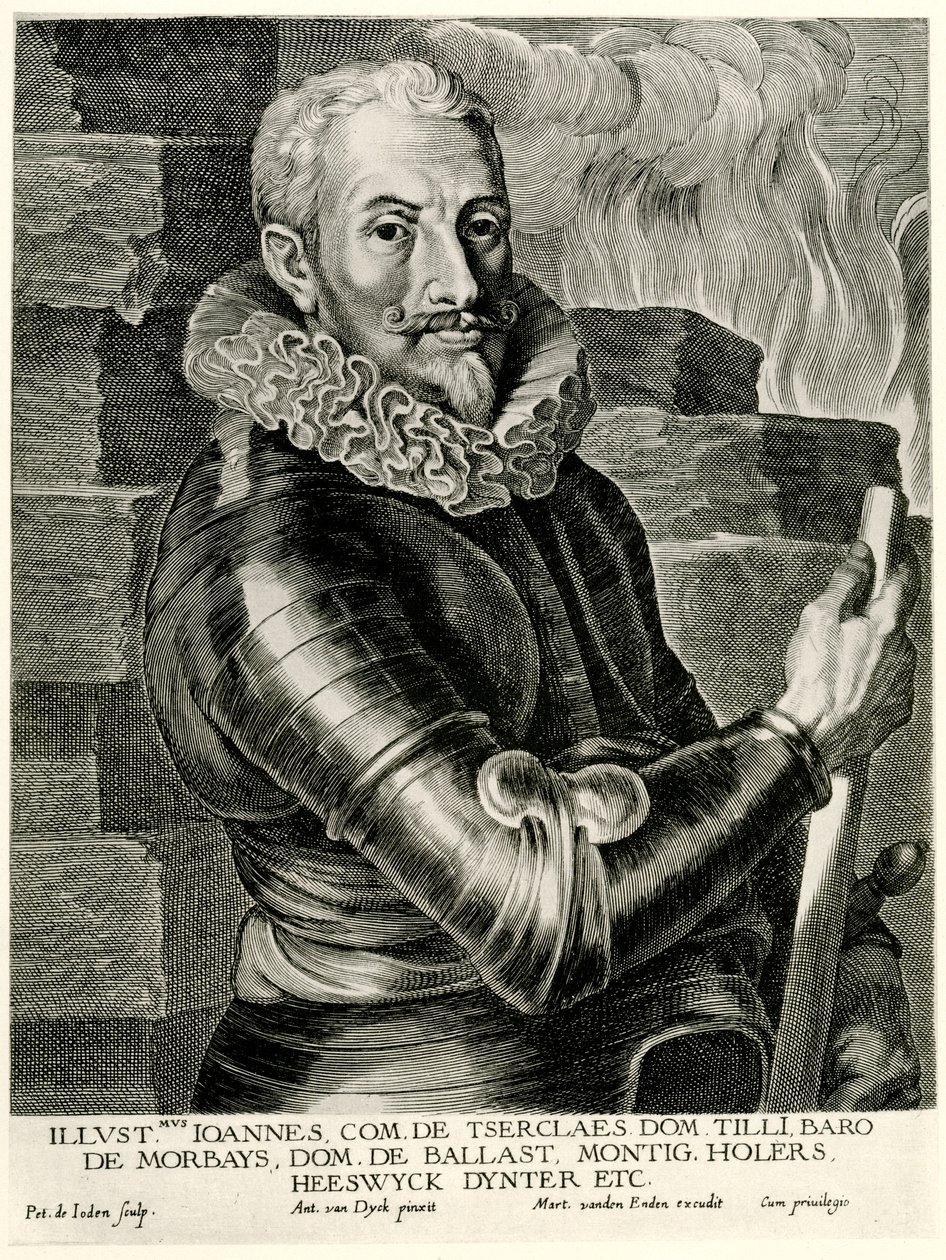 Johann Tserklaes Graf von Tilly af German School