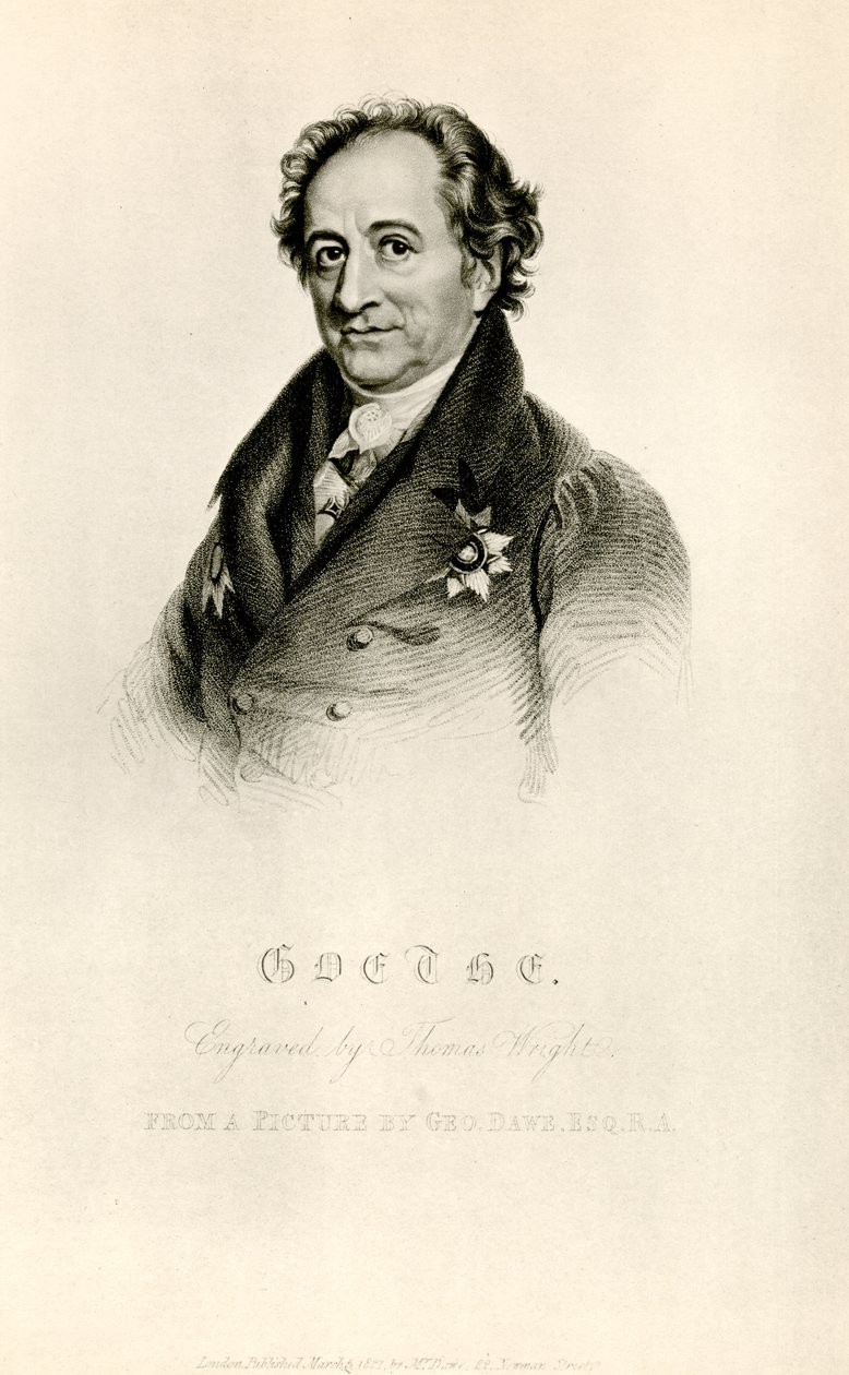 Johann Wolfgang von Goethe af German School