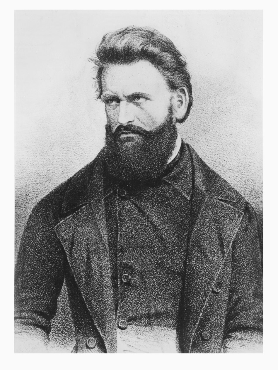 Julius Froebel (litho) af German School
