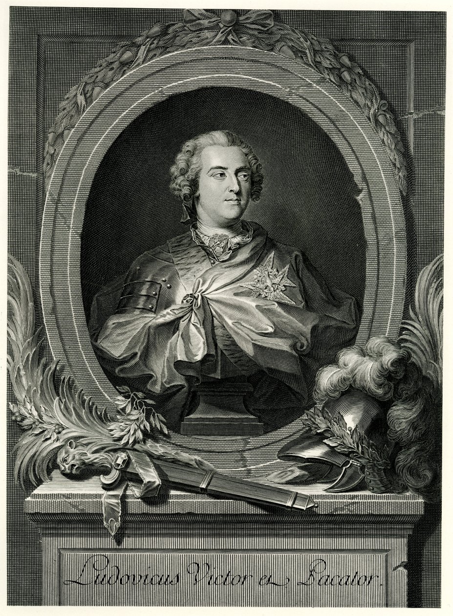 Ludvig XV. af German School