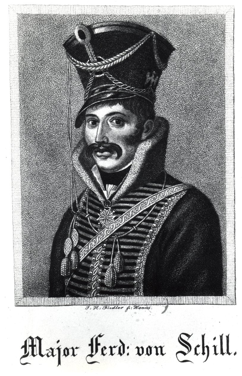 Major Ferdinand Baptista von Schill (1776-1809) af German School