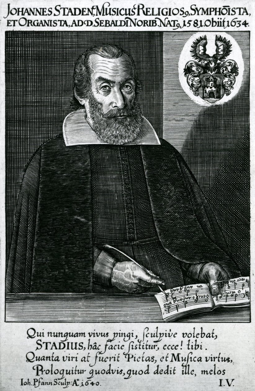 Portræt af Johann Staden (1581-1634) af German School