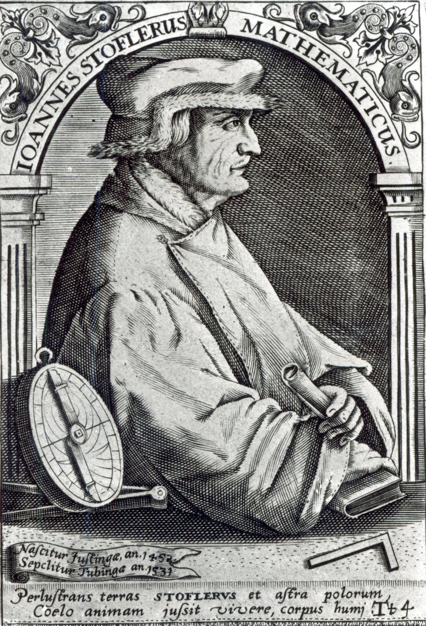 Portræt af Johannes Stoffler af German School