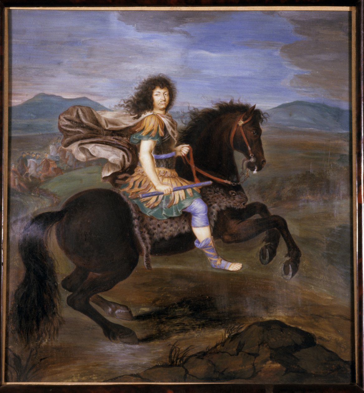 Portræt af militærchef, 1676 af German School