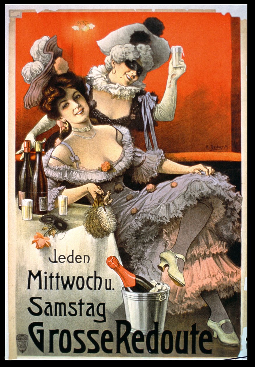Plakat Annonce Grosse Redoute af German School