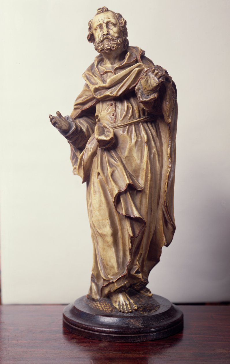 Statuette af en helgen, Nedre Rhinen (alabaster) af German School