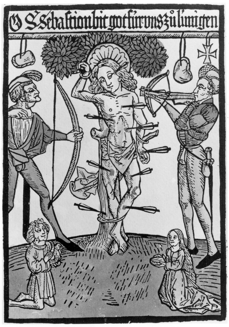 Sankt Sebastians martyrium af German School