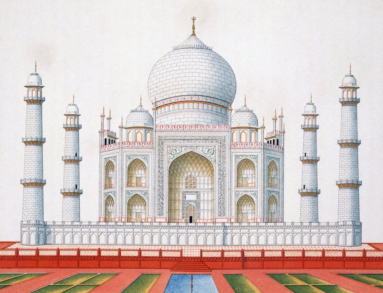 Taj Mahal af German School