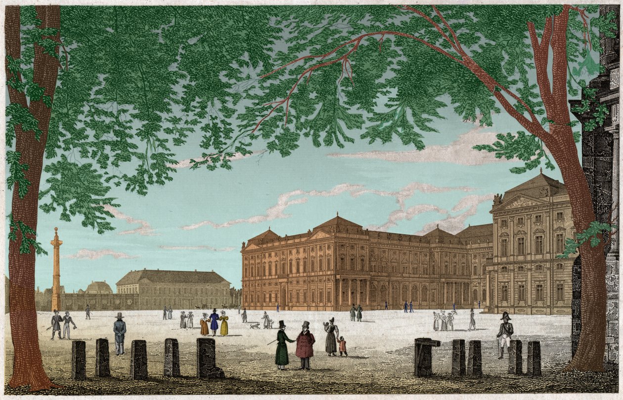 Würzburg. (gravering, ca. 1850) af German School