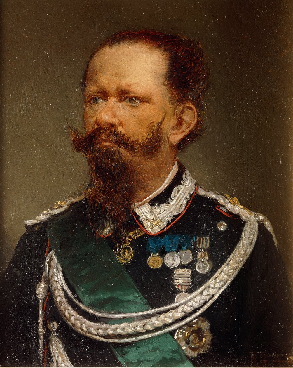 Portræt af Victor Emmanuel II af Gerolamo Induno