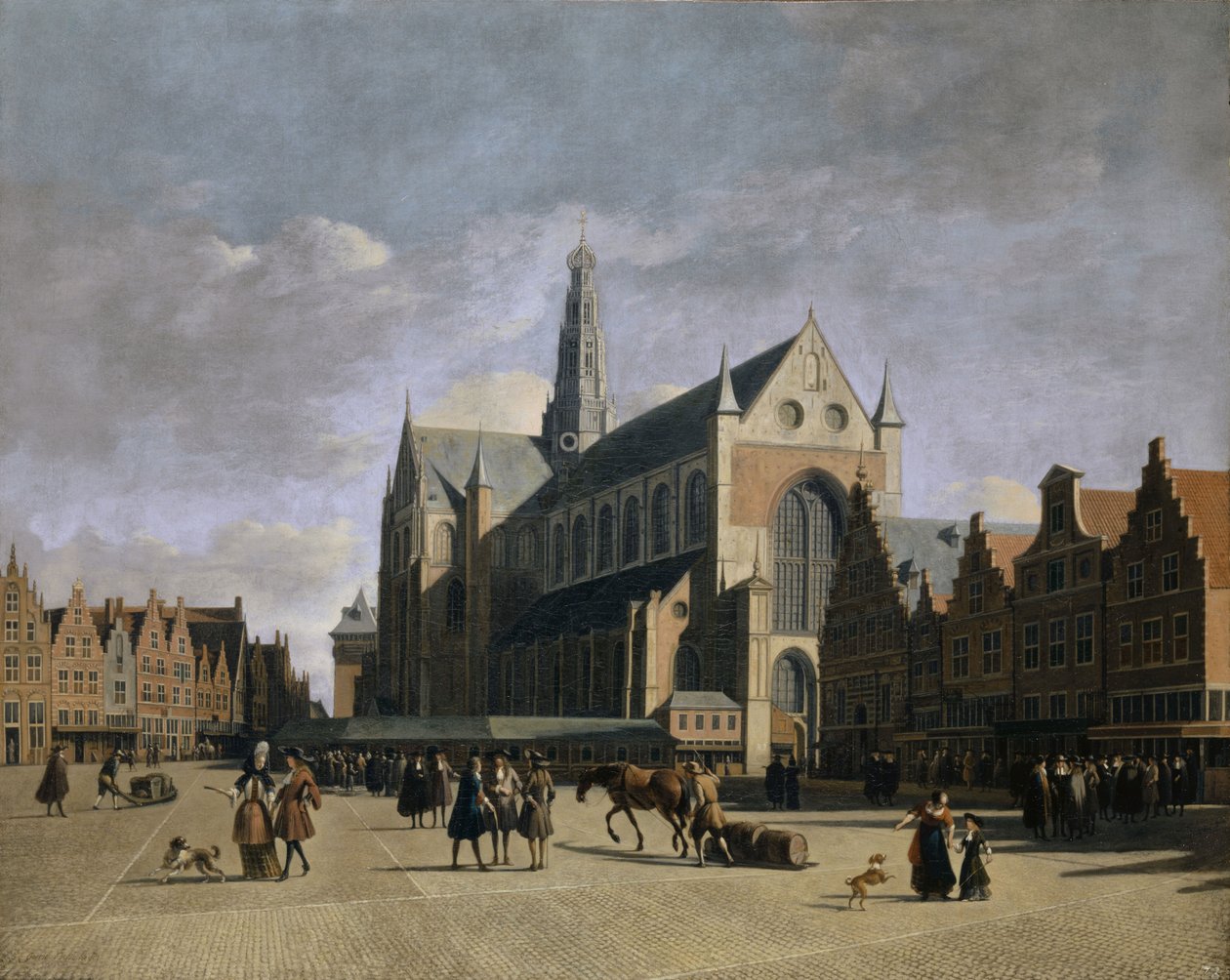 Grote Markt i Haarlem, 1680