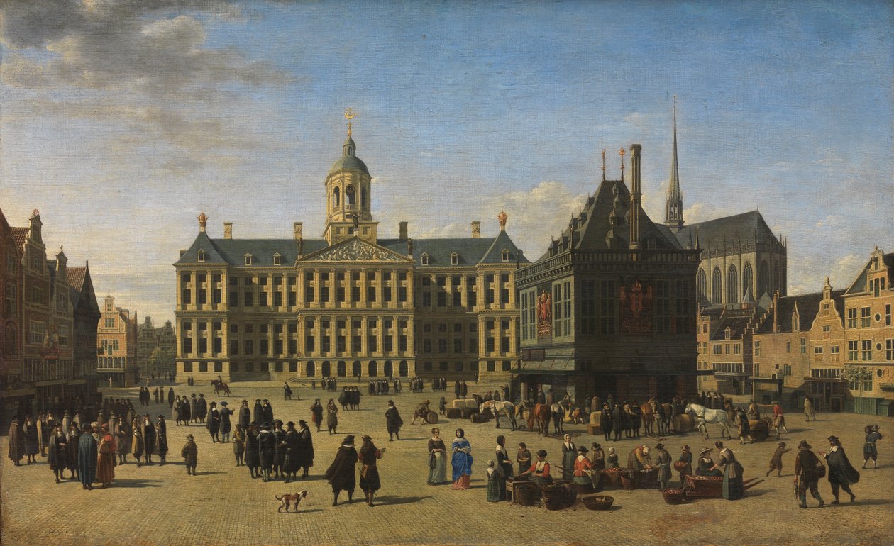 Dæmningen, Amsterdam af Gerrit Adriaensz Berckheyde