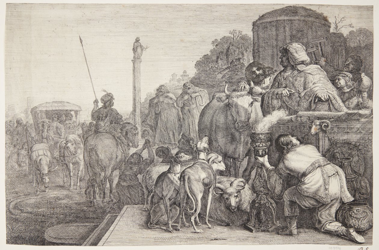Paulus og Barnabas i Lystra af Gerrit Claesz. Bleker