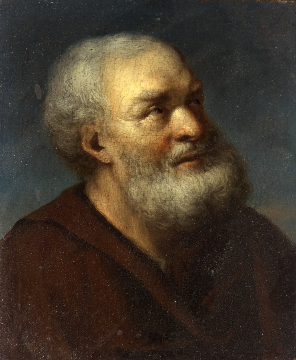 A Saint, ca. 1650-1700 (olie på panel) af Gerrit Dou