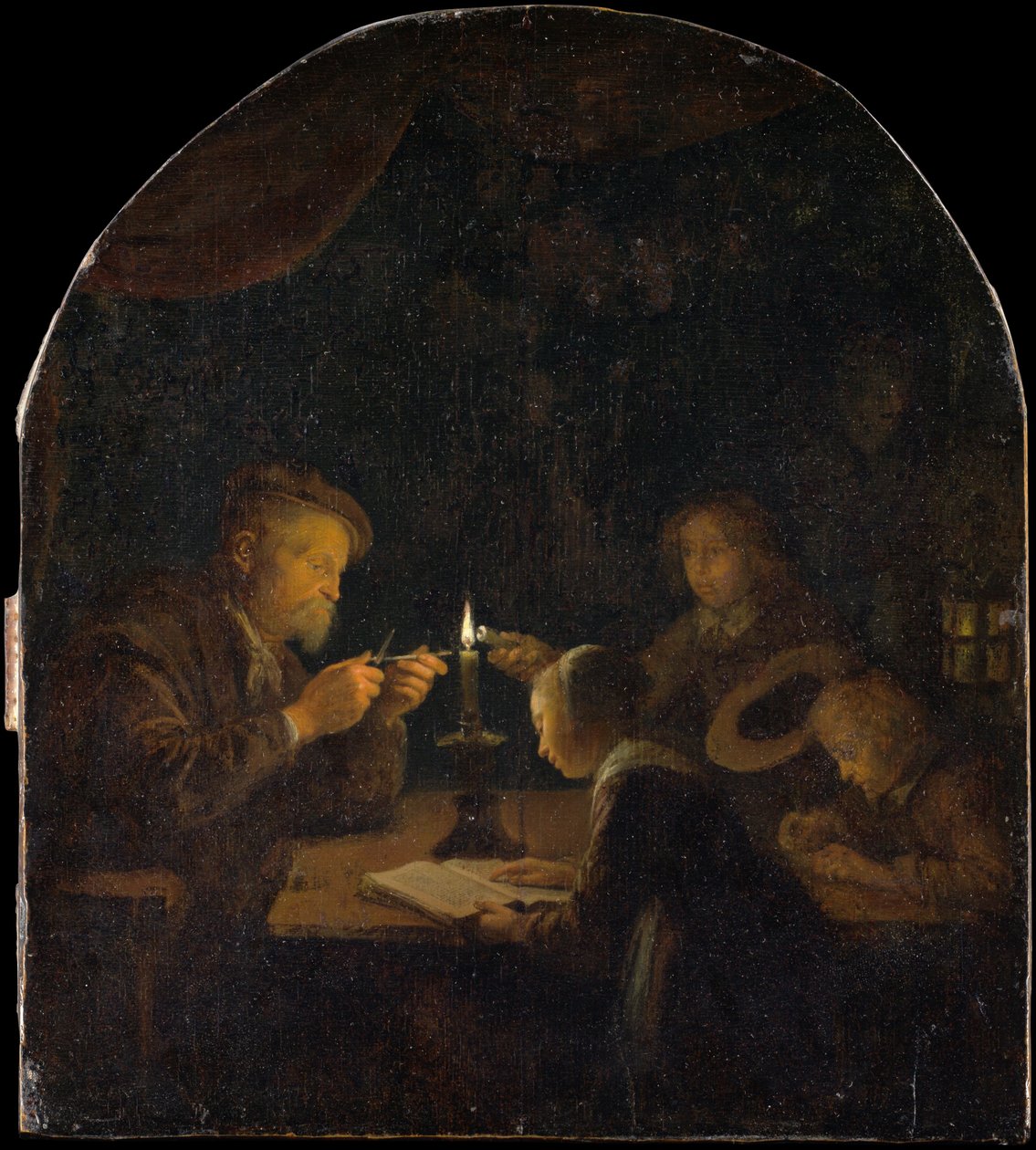 En aftenskole, ca. 1655-57. af Gerrit Dou