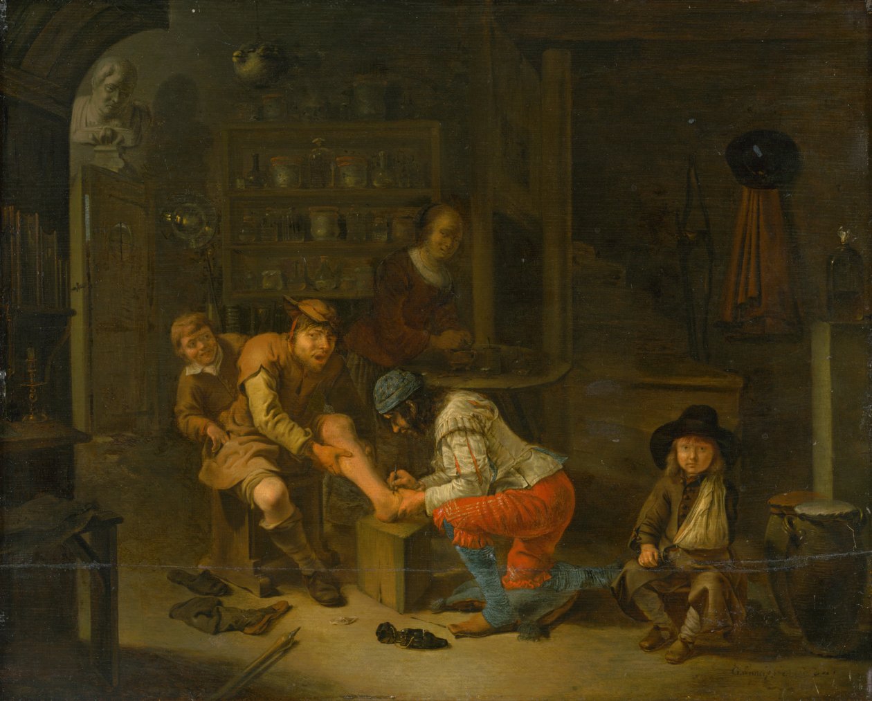Hos Apoteket, 1656. af Gerrit Lundens