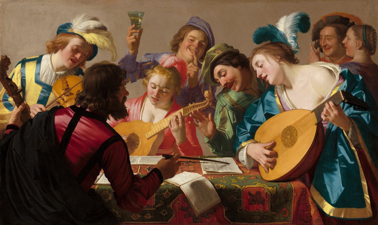 Koncerten, 1623. af Gerrit van Honthorst