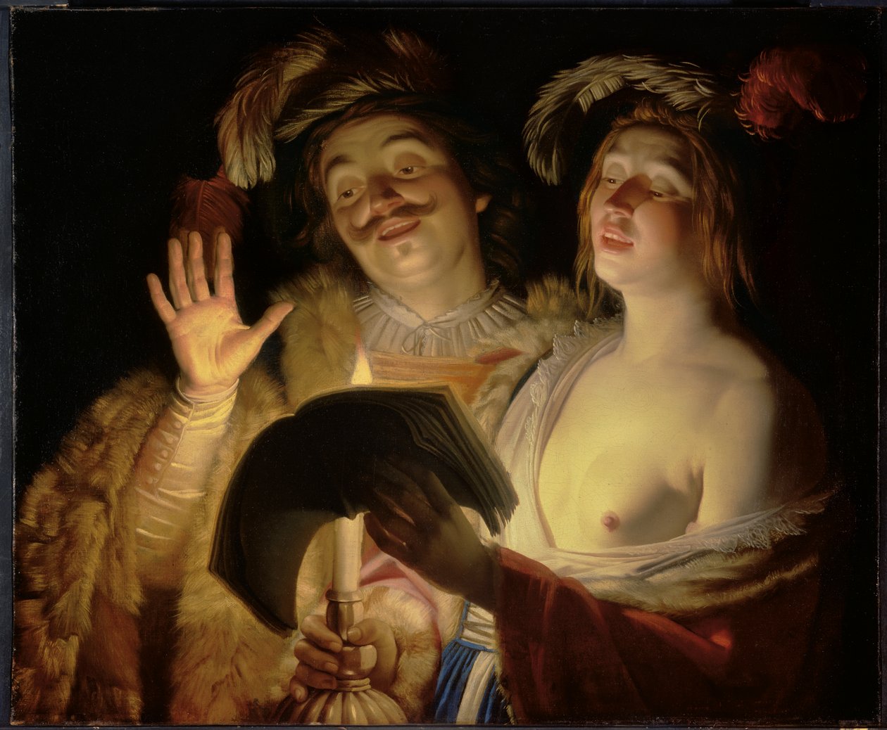 Duetten, 1624 af Gerrit van Honthorst