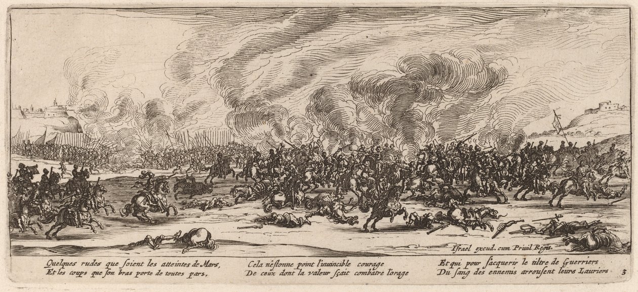 Kampen af Gerrit van Schagen after Jacques Callot