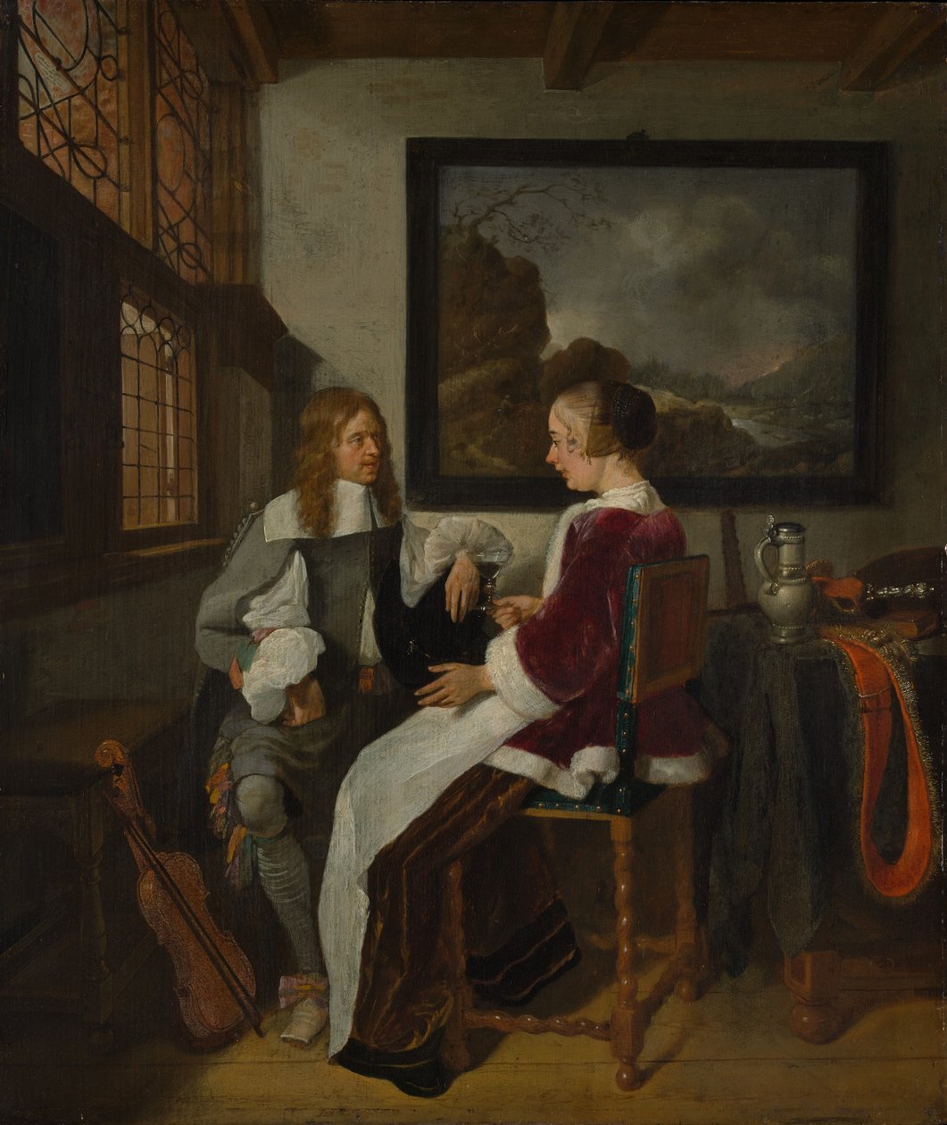 Sentimental samtale, begyndelsen af 1660
