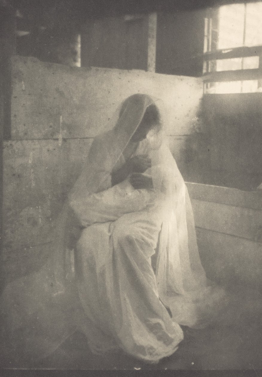 Krybben, ca. 1900. af Gertrude Käsebier