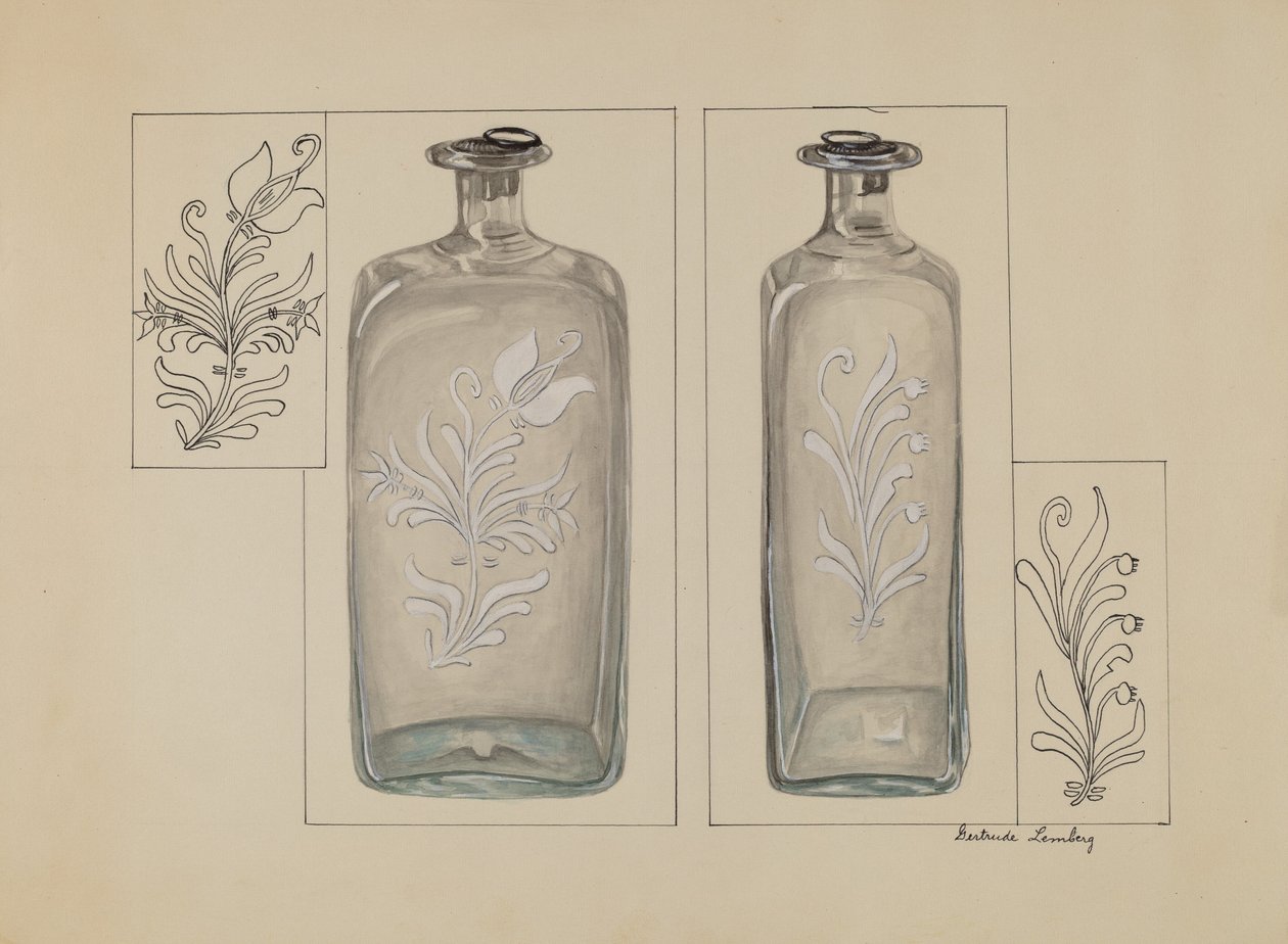 Spritflaske, ca. 1936. af Gertrude Lemberg