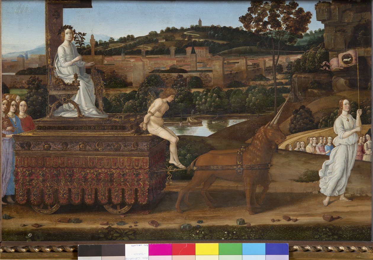 Kyskhedens triumf, ca. 1485 af Gherardo di Giovanni