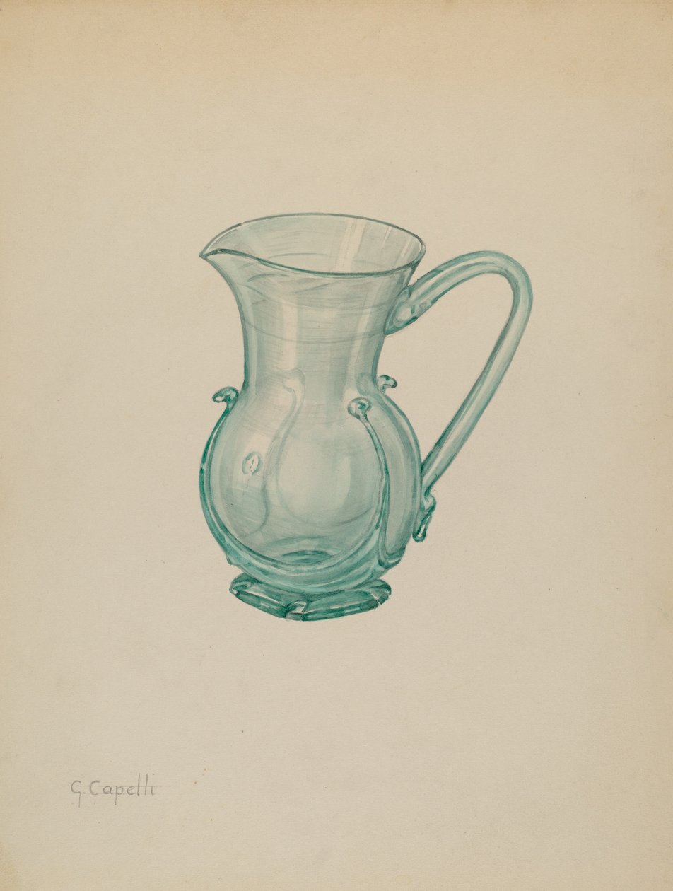 Flødekande, ca. 1937. af Giacinto Capelli