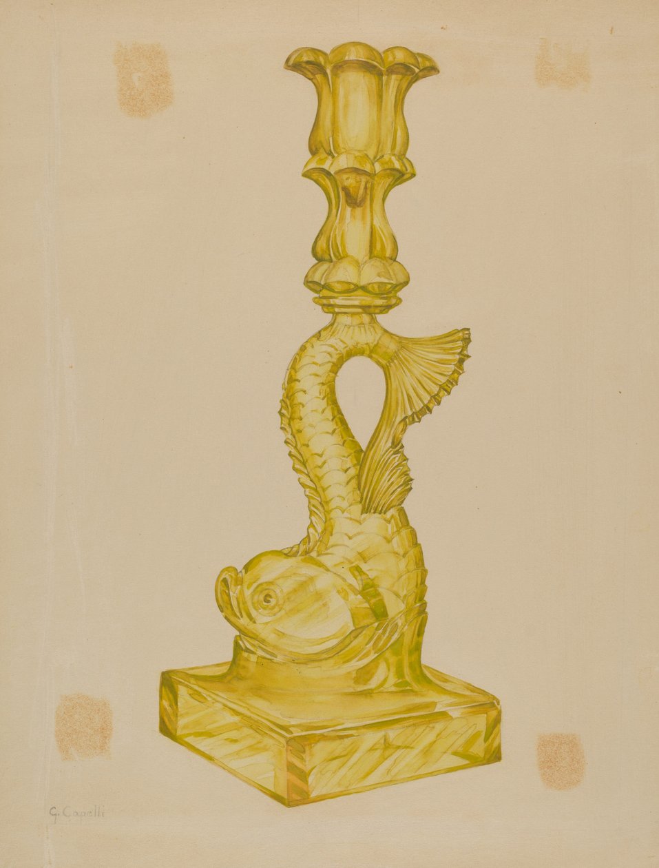 Delfin lysestage, 19351942. af Giacinto Capelli