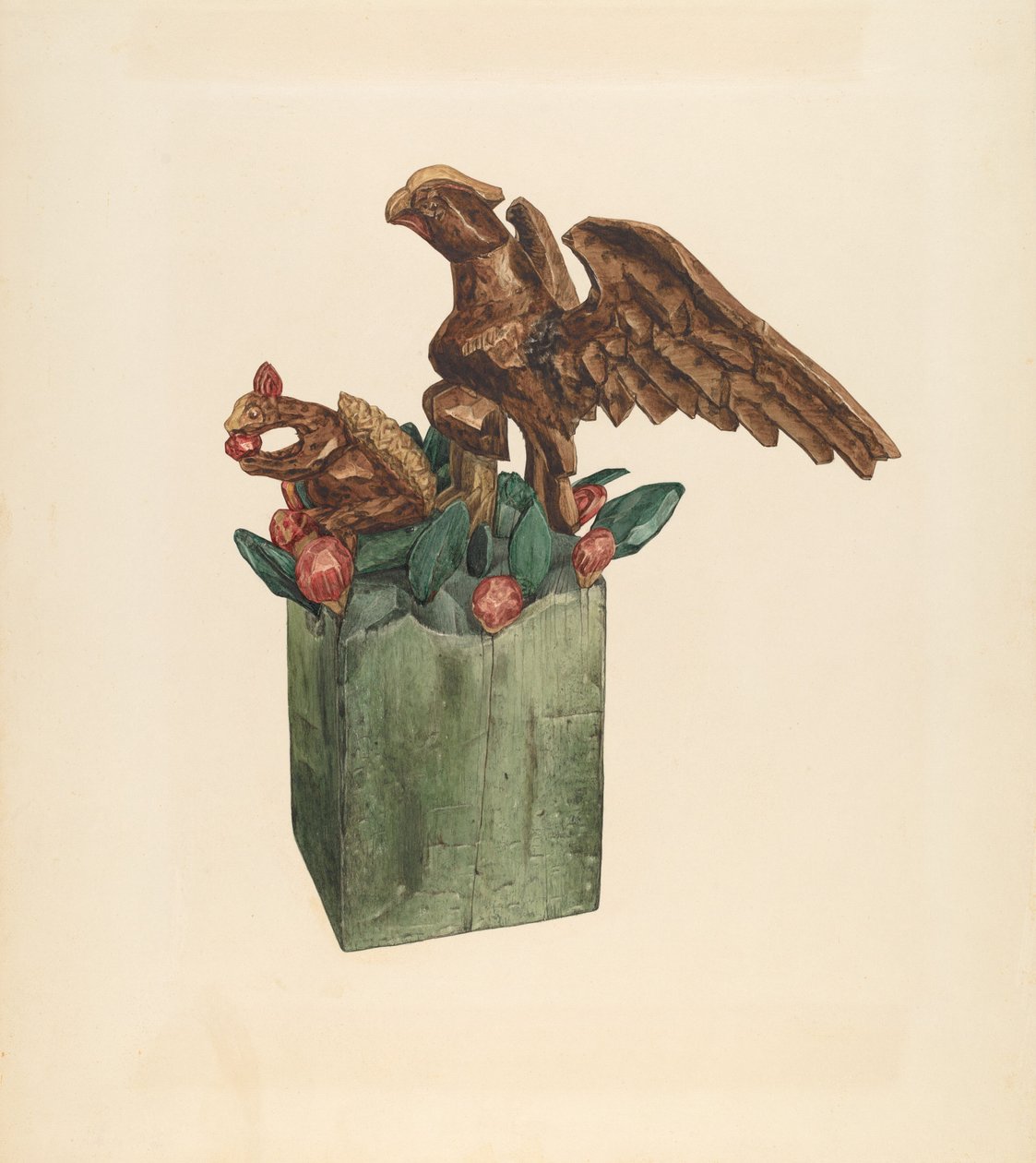 Egern og ørn, ca. 1939. af Giacinto Capelli