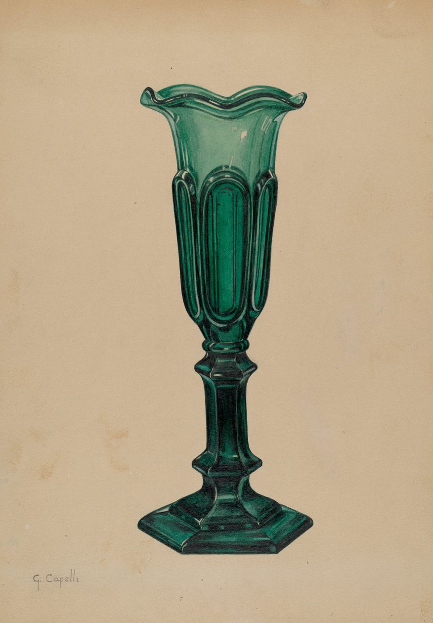 Vase, ca. 1937. af Giacinto Capelli