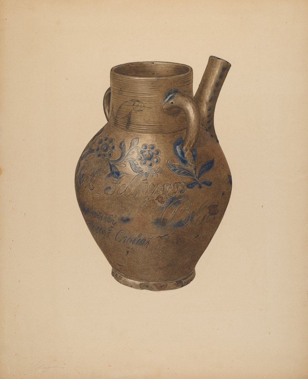 Vandkande, ca. 1940. af Giacinto Capelli