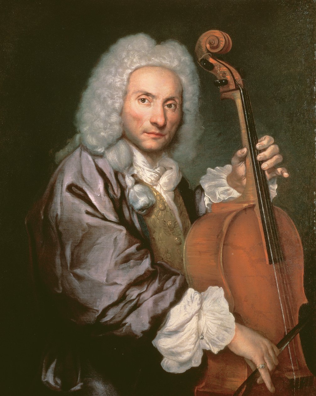 Cellospiller, c.174550 af Giacomo Ceruti