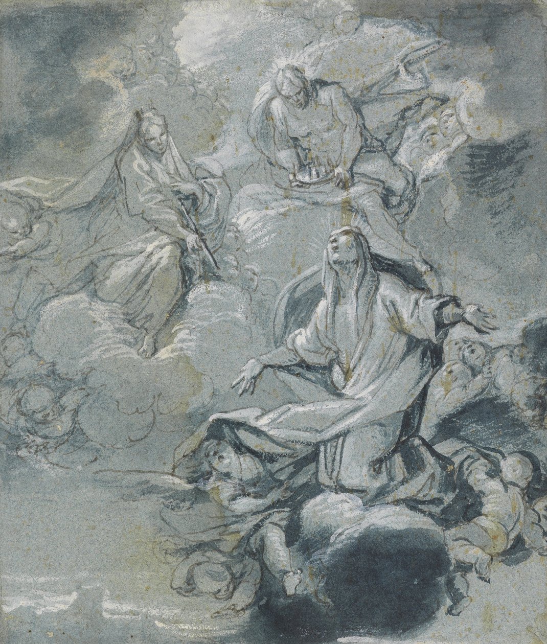 Apoteose af en kvindelig helgen af Giacomo Farelli